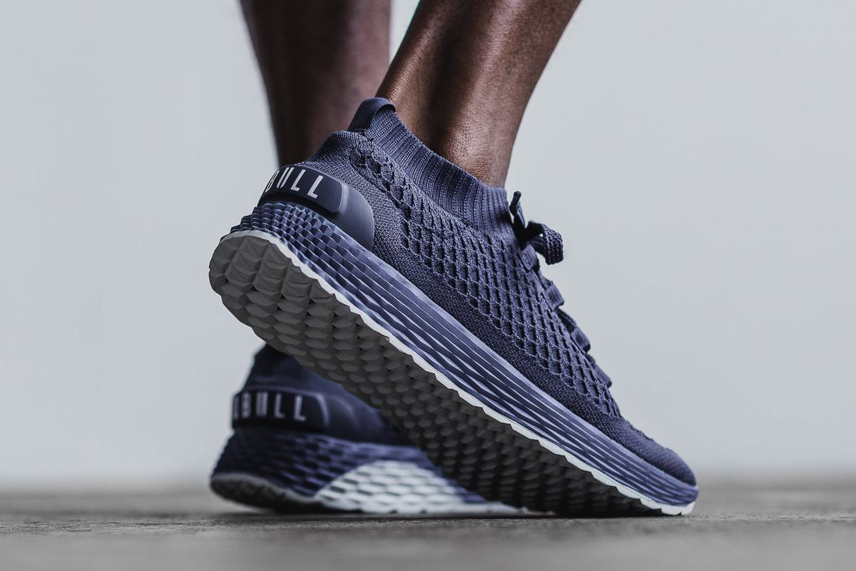 Nobull Knit Runner Men's Running Shoes Navy | Australia (UC7043)